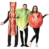 Rasta Imposta Halloween Group Costume, Bacon, Lettuce, & Tomato, Adult One Size, Unisex