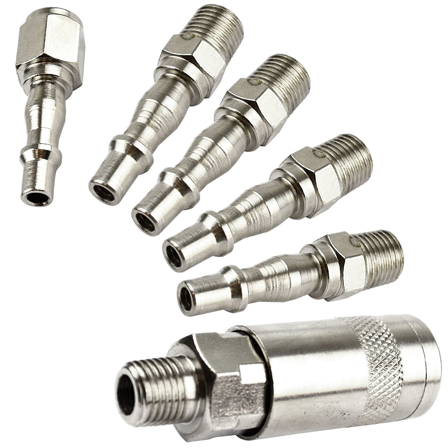 Air Line Hose Compressor Fitting Connector Quick Release Set Male 1/4