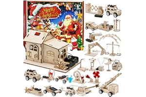 GIAKAN Advent Calendar 2024, Stem Kits Advent Calendar for Kids Boys Age 6-14, STEM Projects Activities 24 Days Surprise Christmas Countdown Calendars, Family Game Party Favors Christmas Gifts for Kids