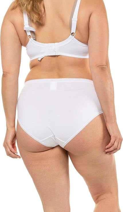 Ulla Popken Damen Panties 3er Pack - Weiche Slips, Perfekt Unter Kleidern, Ökotex Zertifiziert