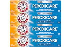 ARM & HAMMER Peroxicare Toothpaste for Gum Health, Baking Soda Toothpaste, Clean Mint, 6.0 oz (Pack of 4