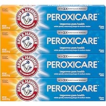 ARM &amp; Hammer Peroxicare Toothpaste for Gum Health, Baking Soda Toothpaste, Clean Mint, 6.0 oz (Pack of 4