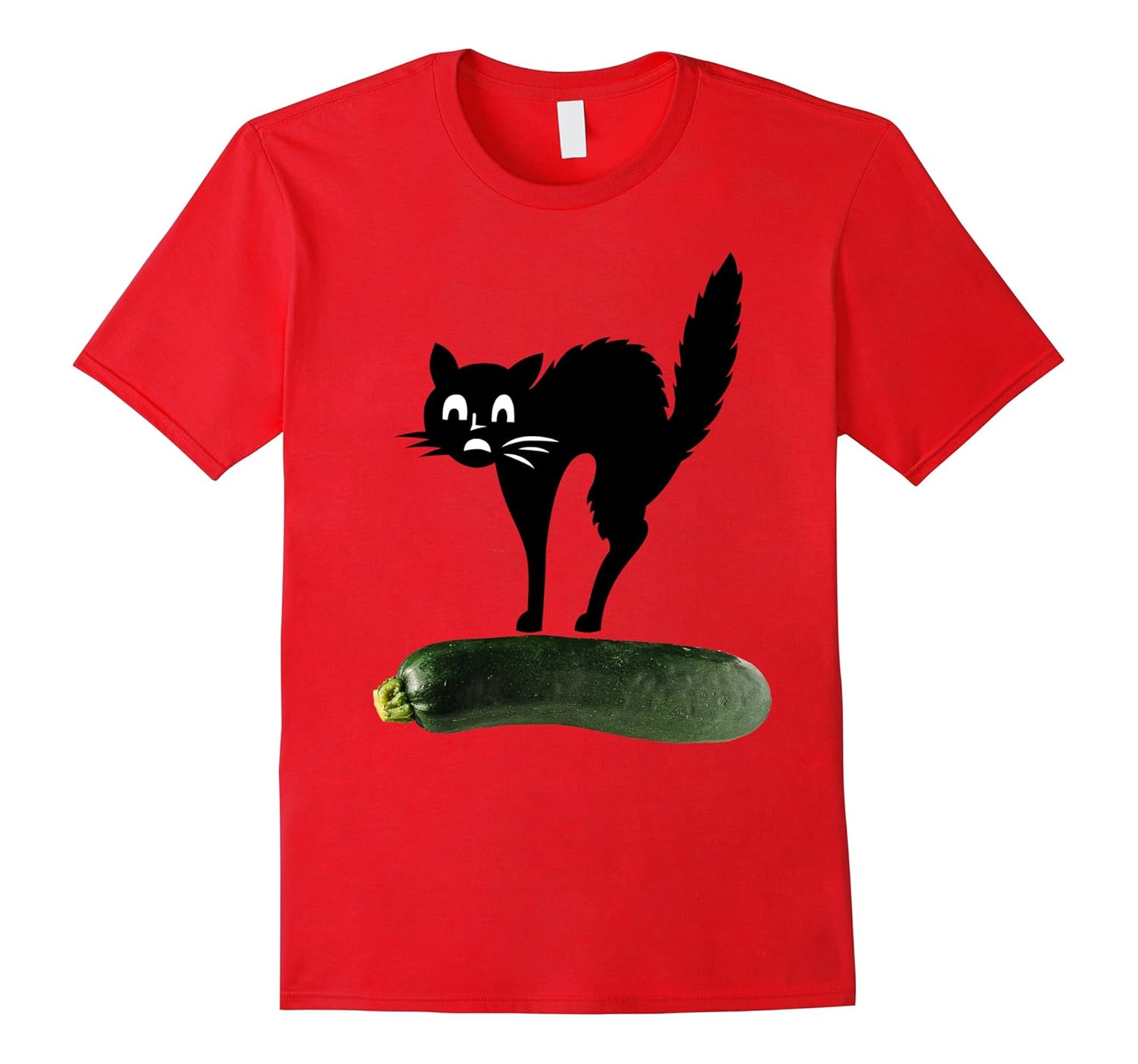 Cats Hate Zucchini Because It's Evil Halloween T-Shirt-ANZ