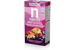Nairn’s – Blueberry & Raspberry Chunky Oat Cookies | Made with Gluten Free Wholegrain Oats | High Fibre | Vegan & Non-GMO | N