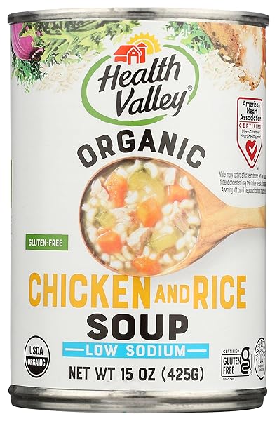 HEALTH VALLEY SOUP CHICKEN RICE NO SALT, 15...