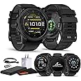 Garmin Tactix 8 51mm AMOLED Display Smart Watch, Built-in Flashlight, 29 Days Battery Life, Premium Tactical GPS Smartwatch, Includes Applied Ballistics Ultralight Solver Bundle