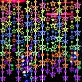 126feet UV Paper Garland Hollowed Star Neon Streamers Black Light Decorations Glow Party UV Reactive Party Favors Glow in The Dark Supplies and Decorations Wedding Birthday Banner