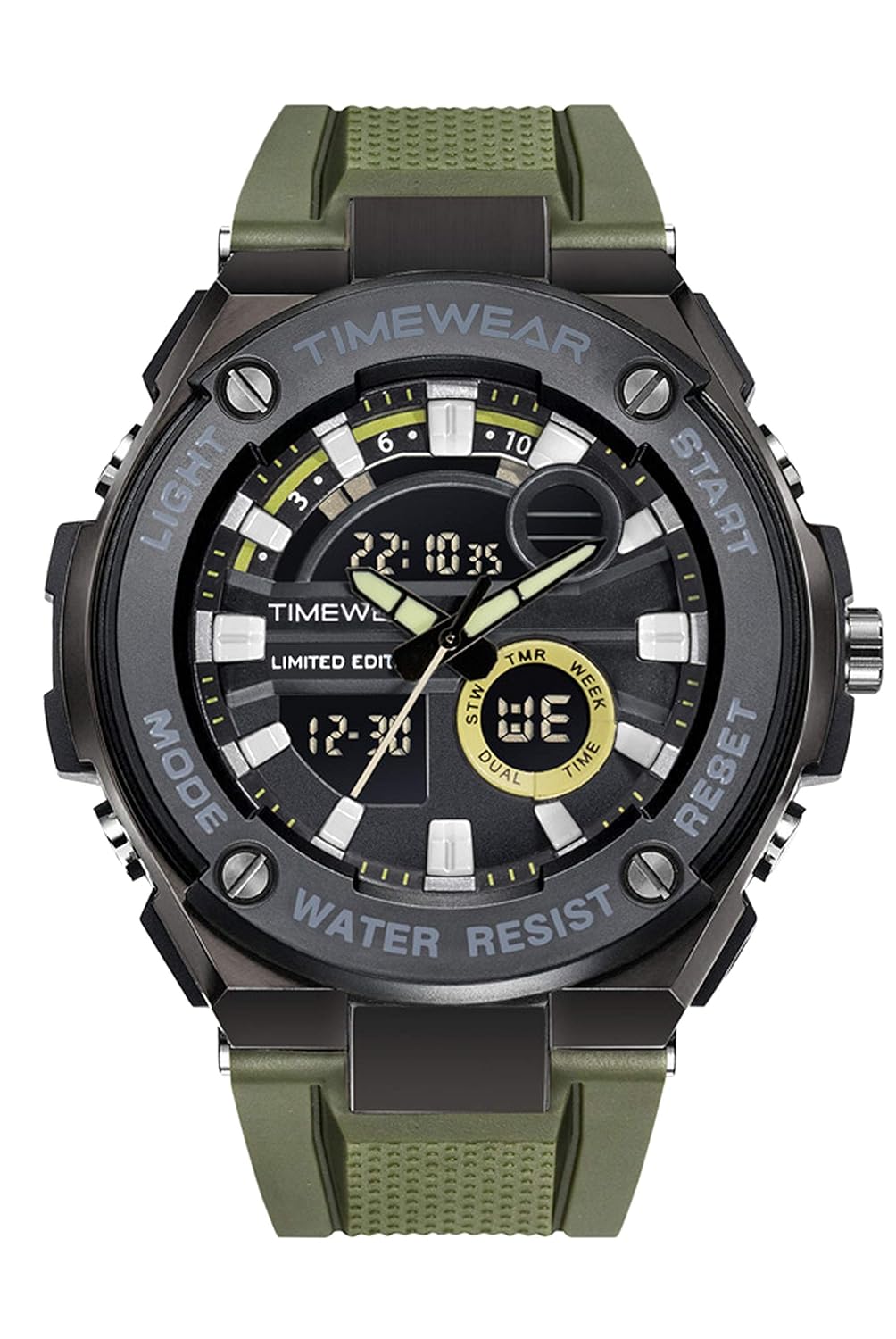 Buy TIMEWEAR Commando Series Digital Analog Multifunction Silicone Strap Sports Watch for Men at