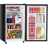 Frigidaire Retro Compact Fridge with Chiller, Countertop, Built-In Bottle Opener, Compact Refrigerator 1.6 cu ft, Mini Fridge for Office, Bedroom, Dorm Room or Cabin - 16" D x 18" W x 18.5" H (White) on Fridge.com