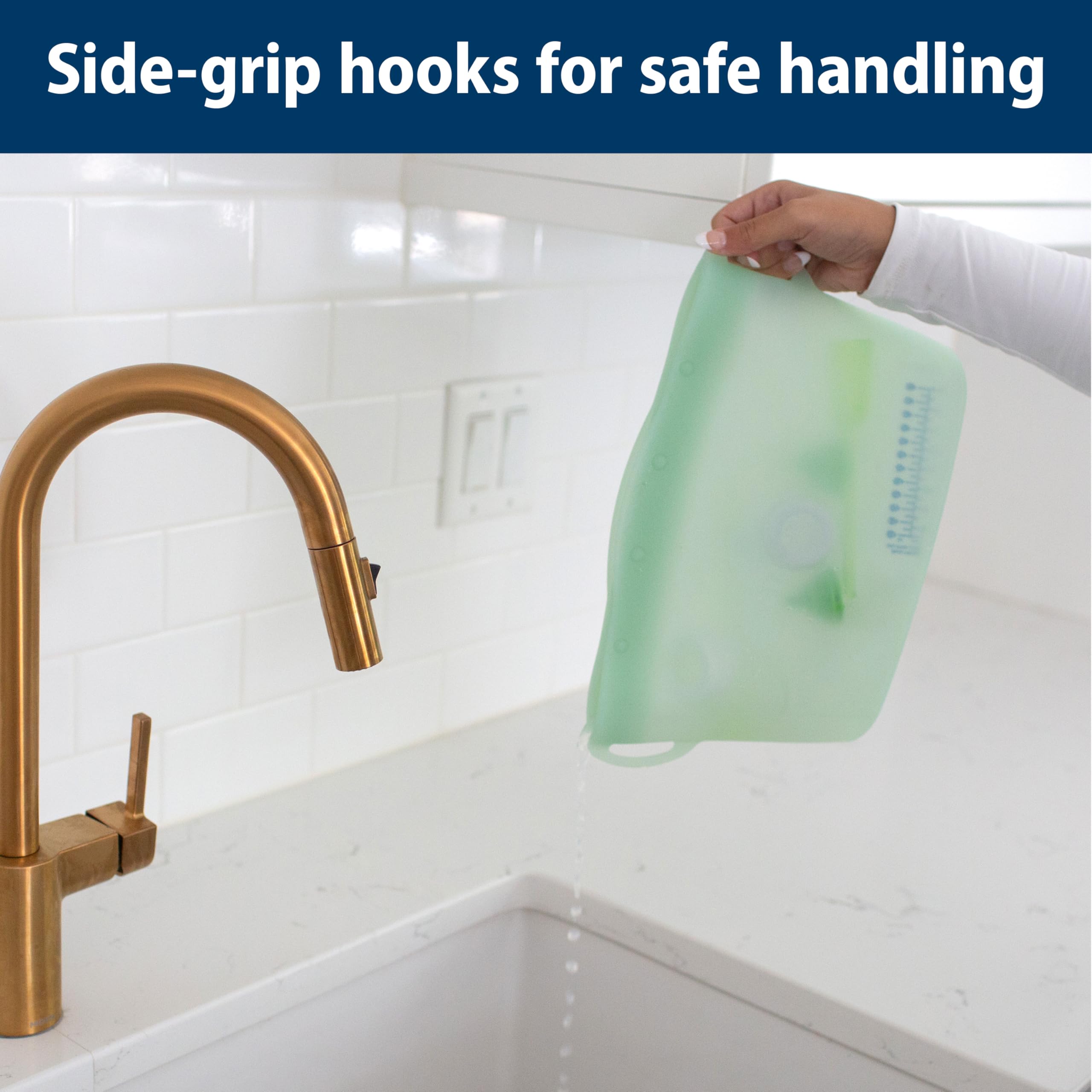 Dr. Brown's Microwave Steam Sterilizer Bag for Baby Bottles, Breast Pump Parts & Other Toddler Accessories, 100% Silicone, Reusable Sterilizing Bag