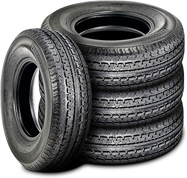 Amazon Com Set Of 4 Four Cargo Max Premium Steel Belted Radial Trailer Radial Tires St5 75r15 107 102n Lrd 8 Ply Automotive