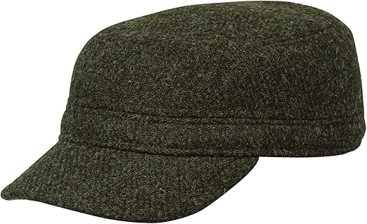 tweed peaked cap