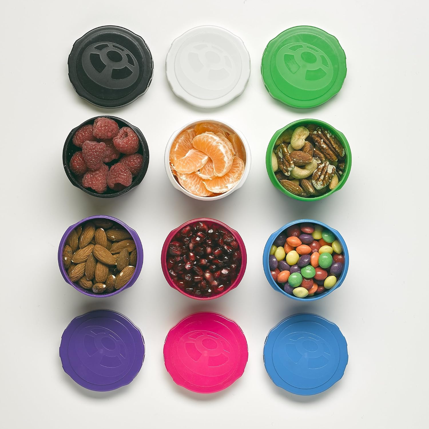 Alpha Designs Protein Powder Container x3 Snack Pots with Lids - Image 4