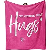 Hudodmn Get Well Gifts for Women, Breast Cancer Gifts for Women, Cancer Care Gifts, Inspirational Feel Better After Surgery Gifts for Woman, Sympathy Healing Hug Throw Blanket 60"X50"