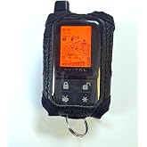 Alarm-Mate Black Leather Case/Cover for Avital 7345L Remote Control Transmitter (Remote Not Included)