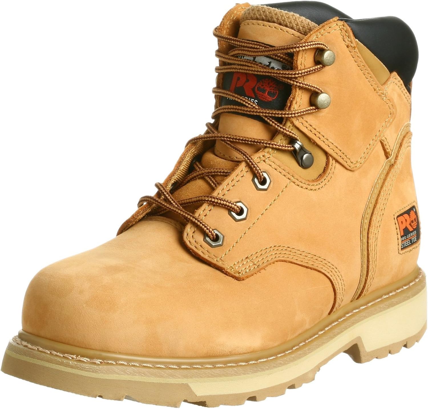 Timberland PRO Men's Pitboss 6" Steel-Toe Boot, Wheat , 9 D - Medium: Shoes