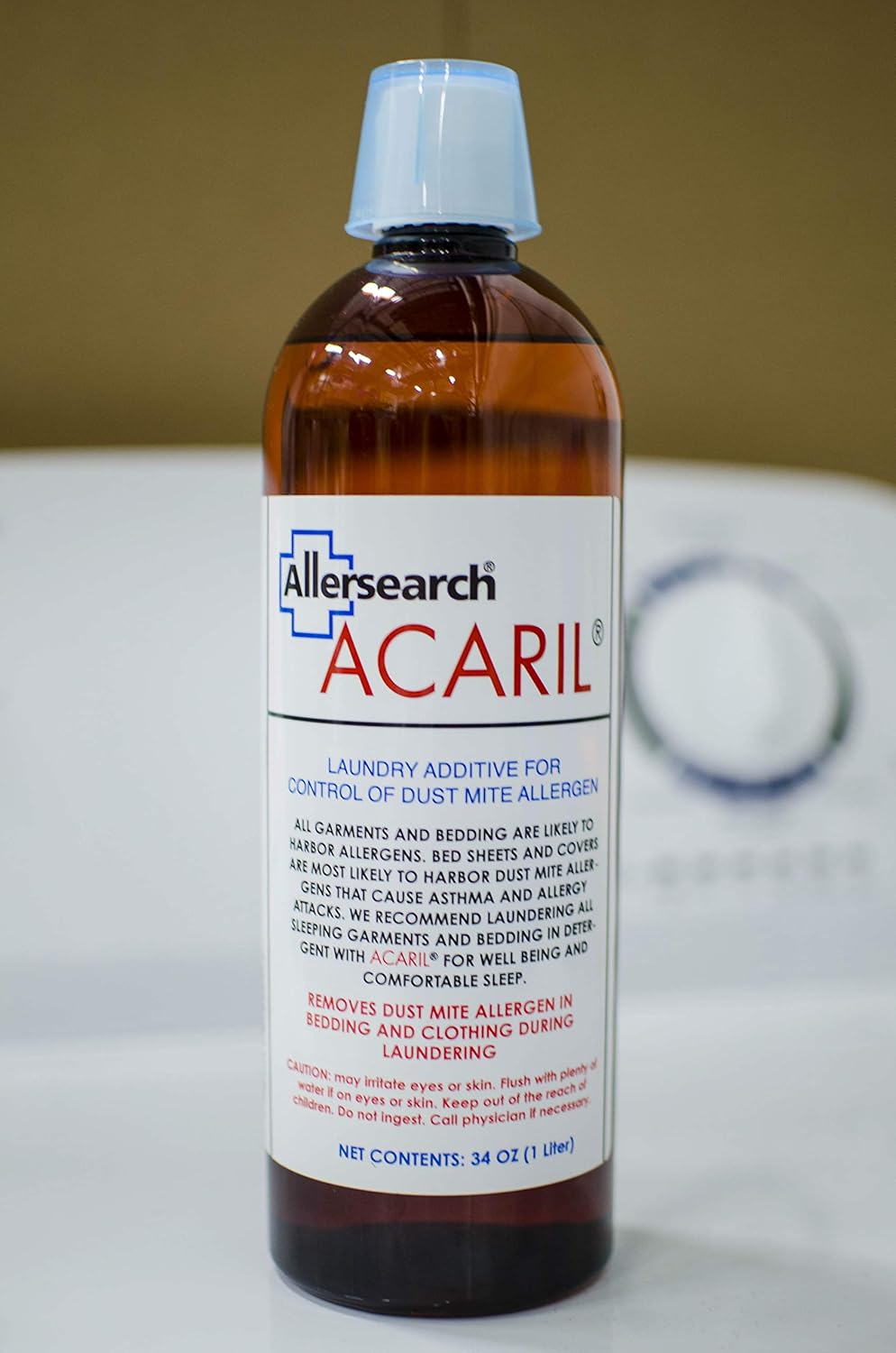 Allersearch ACARIL Laundry Additive 34 Oz (1 Liter): Health & Personal Care