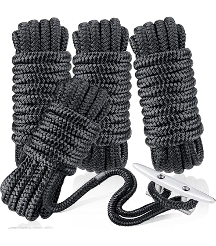 Cime Da Ormeggio Viola 3/8" X 15 Piedi - Made In USA, Marca Mad Dog, Resistenti E Affidabili