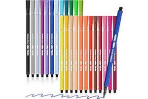 Mr. Pen- Felt Tip Pens, Markers, Assorted Colors, 24 Pack, 2.5 mm, Bible Journaling Pens, Bold Felt Tip Pens, Bold Point, Journaling, Note Taking, Drawing