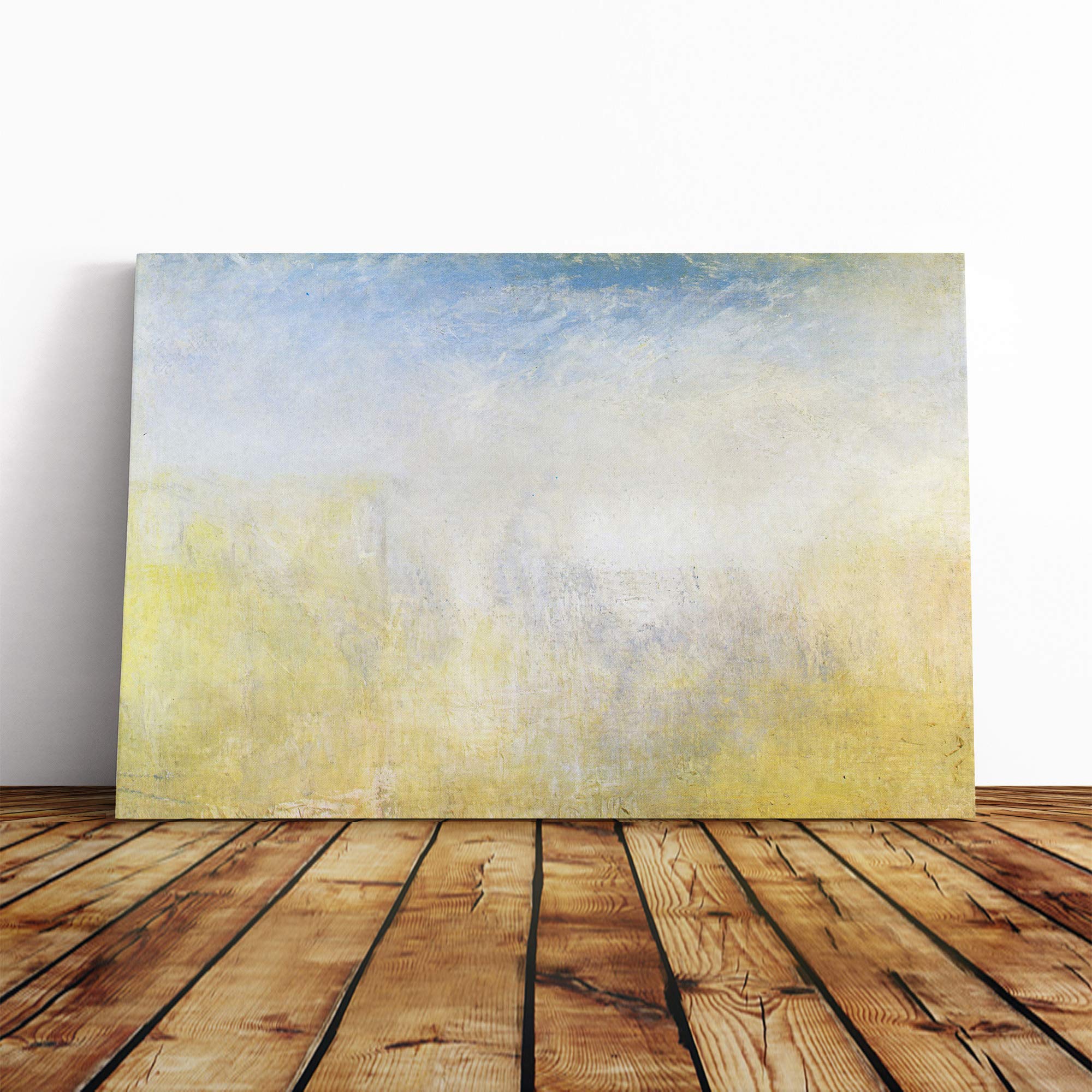 Joseph Mallord William Turner Venice with Salute Canvas Print | Gallery Wrapped 30mm Frame Wall Art | 20x14 inches | Ready to Hang | Modern Picture | Living Room Bedroom Lounge Office