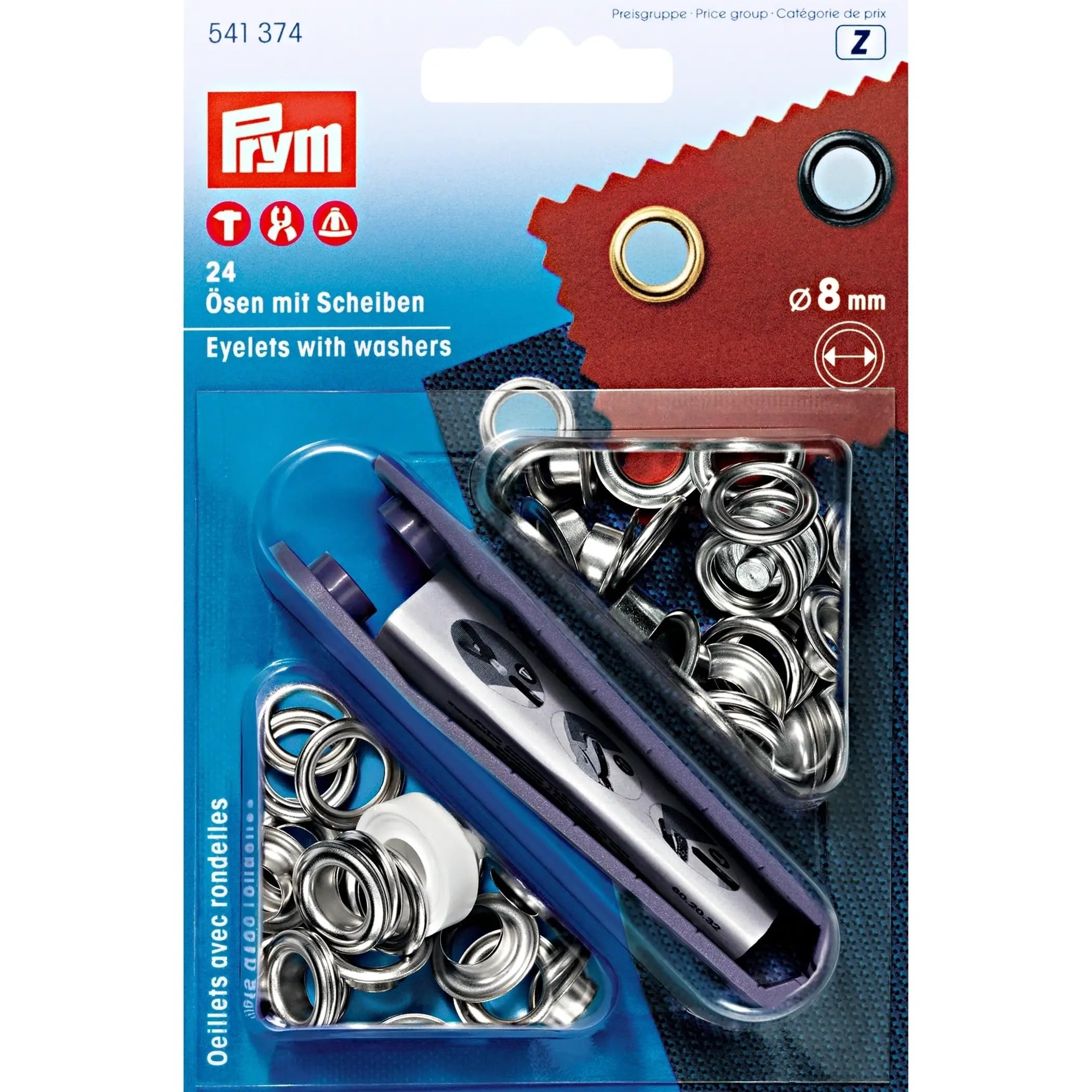 Prym Eyelets and Washers, Silver