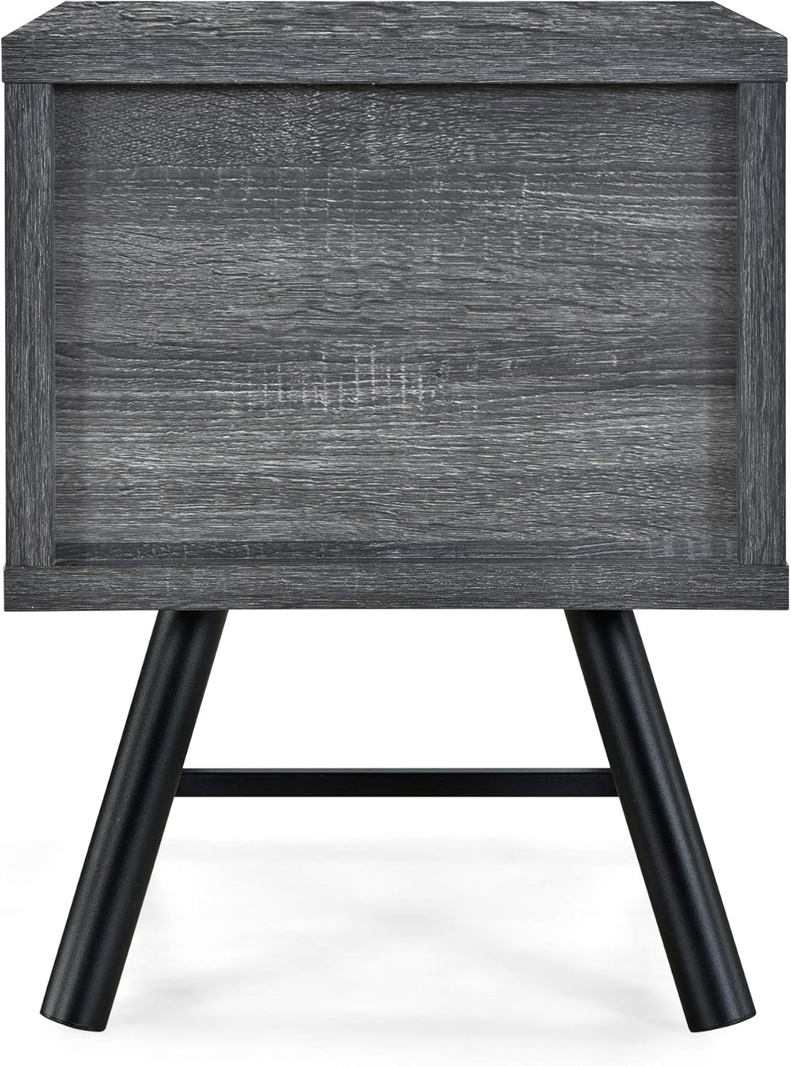 Christopher Knight Home Harrison Mid-Century Modern Nightstand, Sonoma Gray Oak + Gray Oak + Black: Kitchen & Dining