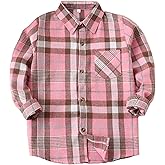 Flannel Shirts for Women & Girls Long Sleeve Buffalo Plaid Tops Womens Button Down Shirts Western Plaid Shirts for Women