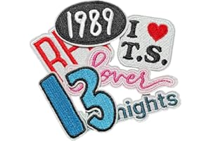 Lmuwecno 7 Pcs Musician's Embroidery Patch, Iron-on/Sewing Badges for Jackets, Jeans, Jackets, Backpacks, Hats and Other DIY Accessories