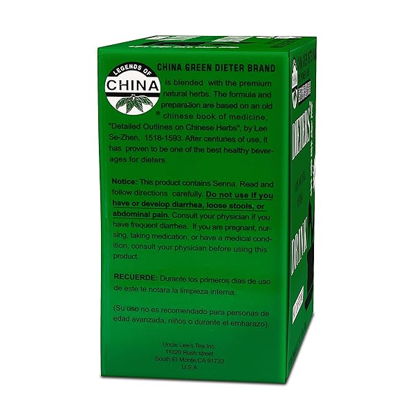 UNCLE LEE’S SENNA TEA 3-PACK – GREEN DIETER’S DRINK, CAFFEINE-FREE 100% NATURAL HERBAL DETOX & DIGESTIVE SUPPORT, 30 CT EACH