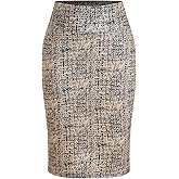winkbay Women's Elegant Bodycon Pencil Skirt High Waisted Work Dressy Skirts Business Casual Outfits