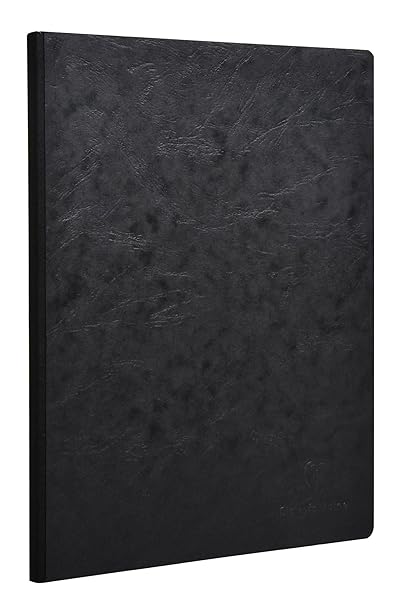Clairefontaine 791401C Heft A4, Leinen, Age Bag, blanko, 96 Blatt, schwarz