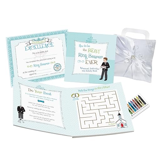 Lillian Rose Ring Bearer Activity Book