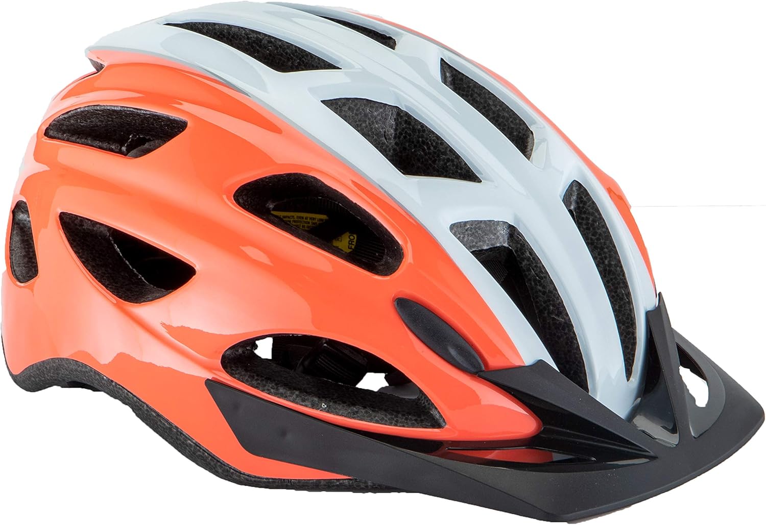 Schwinn Coast Adult Bike Helmet, Orange/White Sports