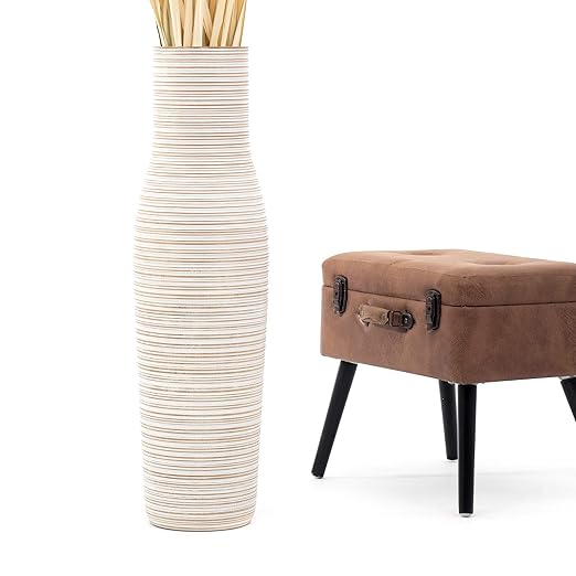 Leewadee Jarrón De Suelo Grande para Ramas Secas Decorativas Florero