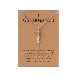 Lcherry Hailey Name Cross Necklace Personalized