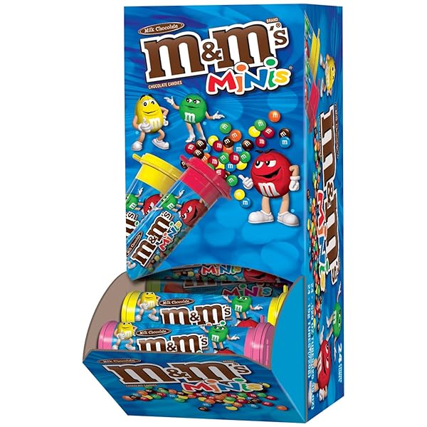 M&M’S MILK CHOCOLATE MINIS SIZE CANDY 1.08-OUNCE TUBE 24-COUNT
