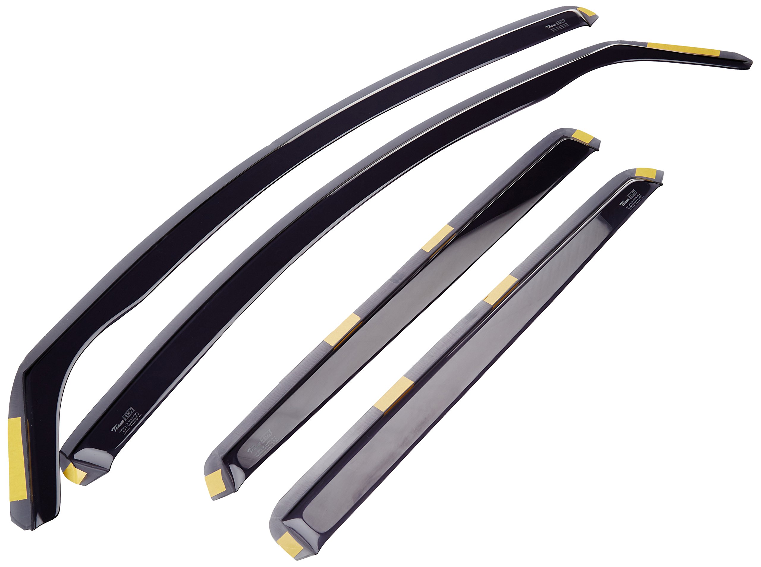 HEKO-24274 (4 Pieces) Front Rear Wind Deflectors Fits Nissan QASHQAI 2 8 on 5-Door Hatchback