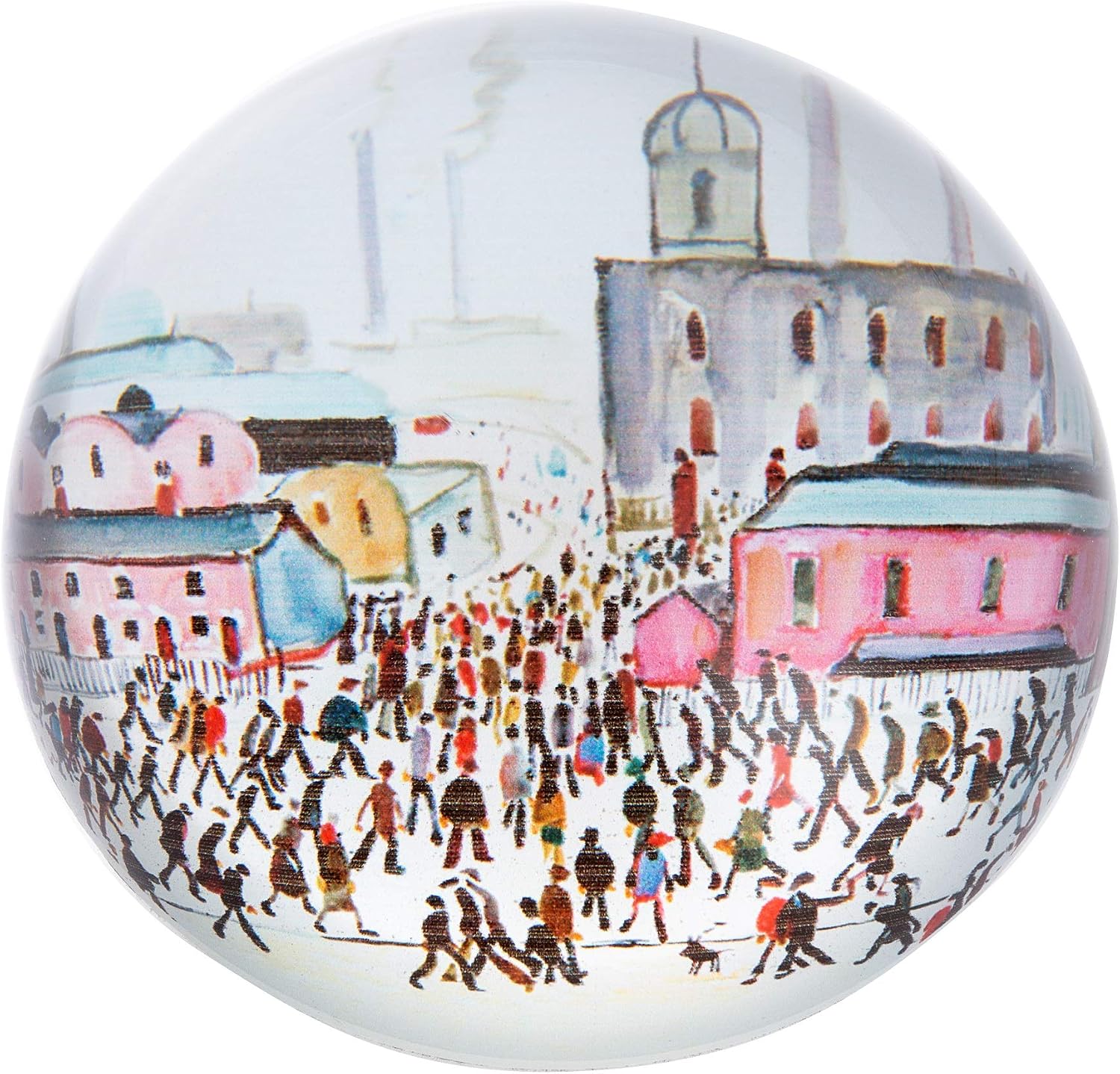 John Beswick PLOW3 Lowry Going to Work Paperweight, Beige
