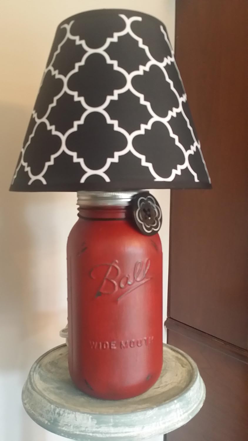 Mason Jar Table Lamp Handmade