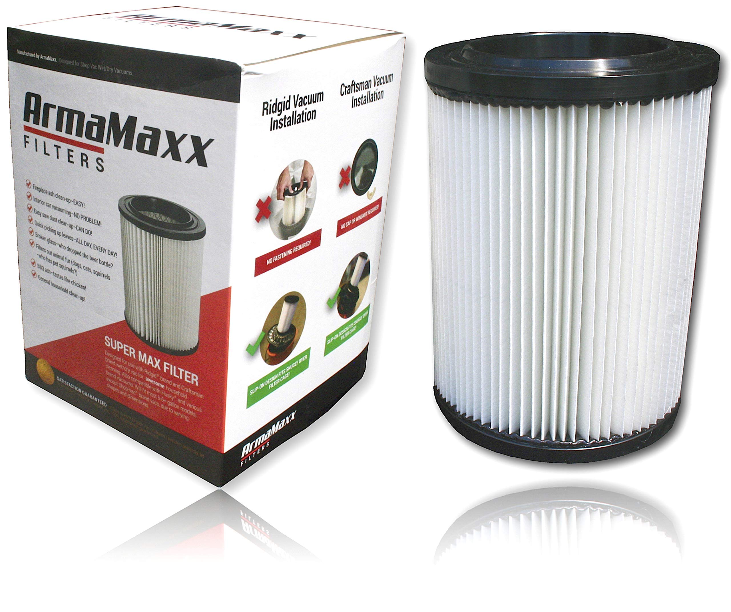 Premium Shop Vac Filter 917816, Supermax Ridgid Craftsman 17816 Vacuum