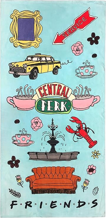 Amazon Com Jay Franco Friends Central Perk Bath Pool Beach Towel