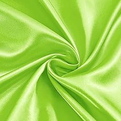 Ersmak Lime Green Satin Fabric by The