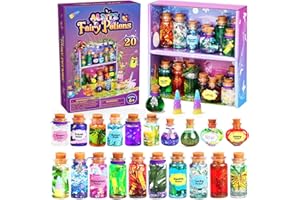 Alritz Fairy Mixies Potion Kits for Kids, 20 Bottles Magic DIY Mixies Potions, Christmas Decorations Families Party Ornaments Creative Crafts Toys Gifts for Girls and Boys Ages 6 7 8 9 10 11+