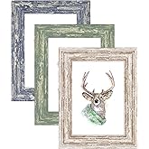 AAQ 5x7 Picture Frame of 3 Set- Picture Frames with HD Plastic Cover,Farmhouse Picture Frames for Table or Wall Hanging
