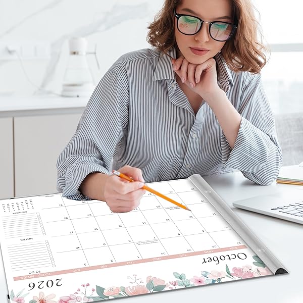 DESK CALENDAR 2026-2027 – 22″ X 17″ LARGE DESK CALENDAR RUNS FROM JANUARY 2026 TO JUNE 2027