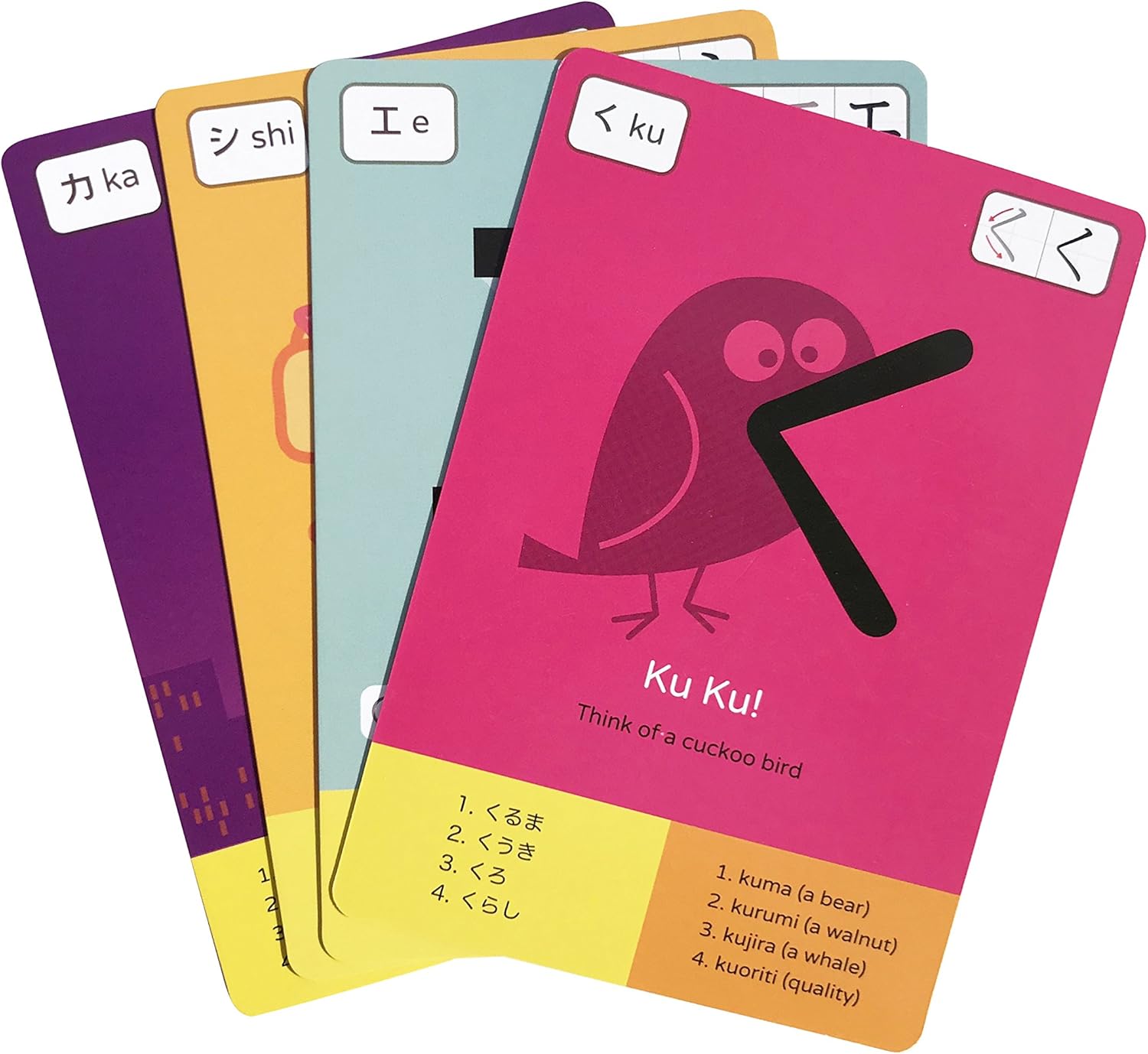 Amazon Com Hiragana Katakana Flashcards Learn Japanese With Dr Moku S Mnemonics Toys Games