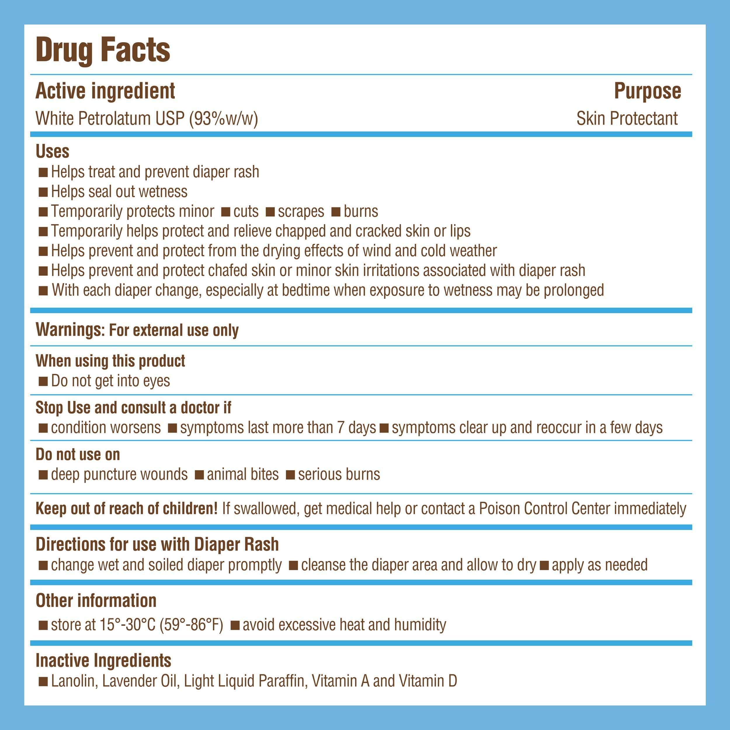 Vitamin A&D Ointment for Baby Diaper Rashes - 4 oz of A and D Ointment for Adults, Seniors, and Babies