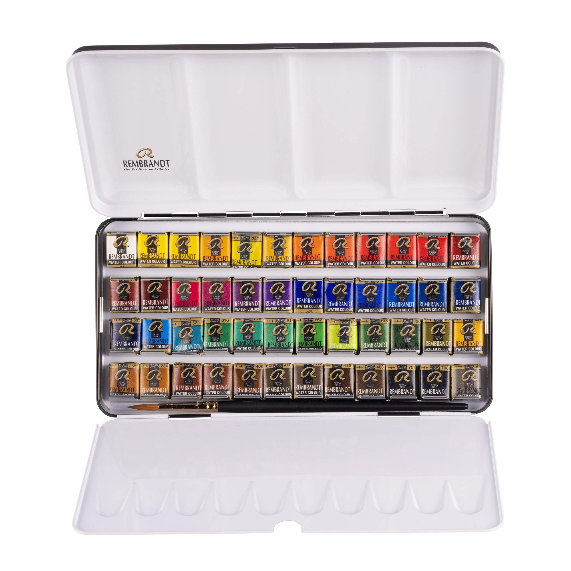 REMBRANDT Watercolour Metal Box 48 Half Pans 05838648