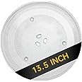 Rotaglass 13.5" Microwave Glass Turntable Plate, 13.5" / 34.3cm Microwave Tray Replacement Glass Plate, Glass Tray Replacement for LG,Samsung，GE, Magic Chef, Hotpoint, Panasonic, Kenmore, etc
