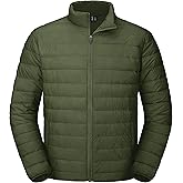MAGCOMSEN Men's Puffer Jacket Lightweight Warm Winter Coats Water Repellent Windproof Insulated Jacket